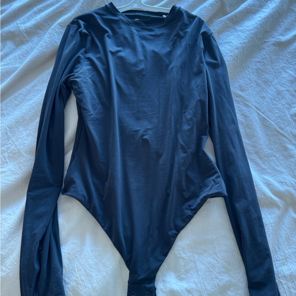Skims black Long Sleeve bodysuit